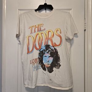 The Doors 'Light My Fire' Short Sleeve Graphic Tee - White